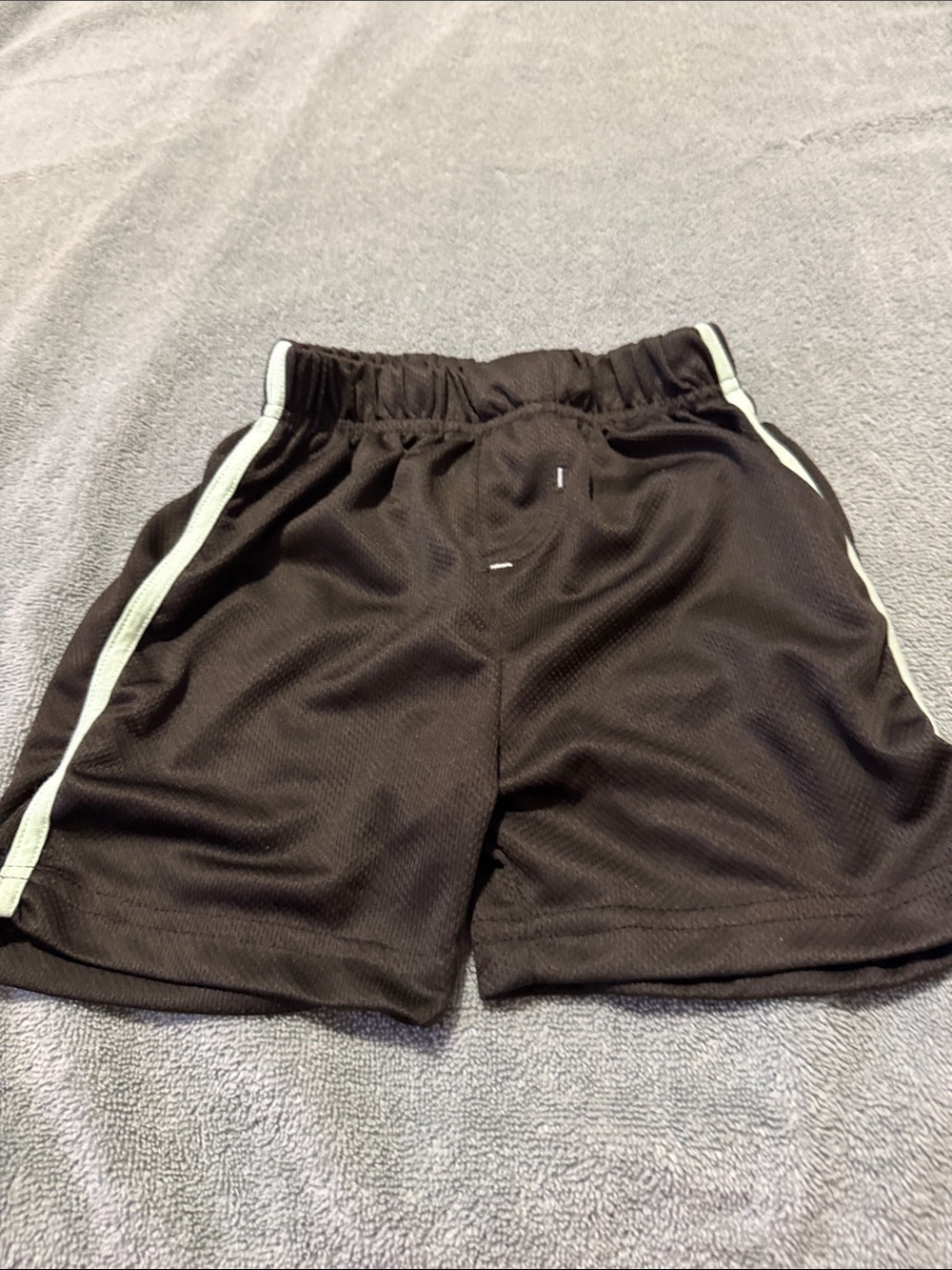 Disney Black Athletic Shorts with White Side Stripe